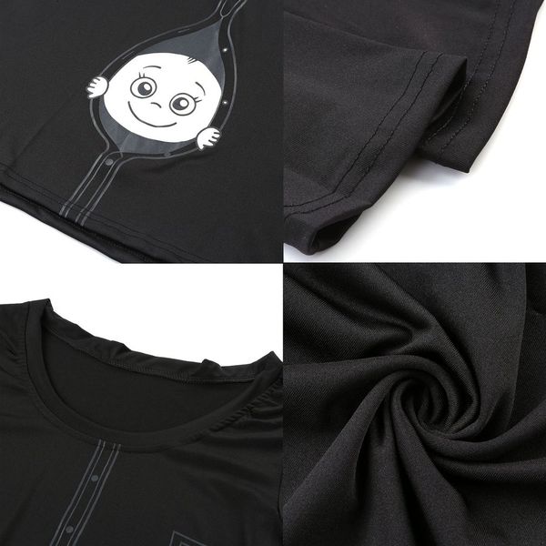 new cute pregnant maternity clothes casual pregnancy t shirts with baby peeking out funny pregnant women summer tees over-size, White
new cute pregnant maternity clothes casual pregnancy t shirts with baby peeking out funny pregnant women summer tees over-size, White