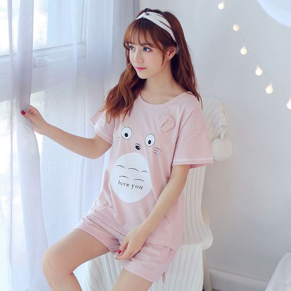 pajamas women's summer short-sleeved two-piece set summer loose-fit thin korean-style fresh students girl's home wear
pajamas women's summer short-sleeved two-piece set summer loose-fit thin korean-style fresh students girl's home wear