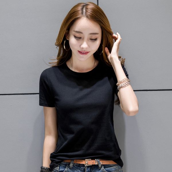 fashion women ladies summer loose short sleeve casual t-shirt, White