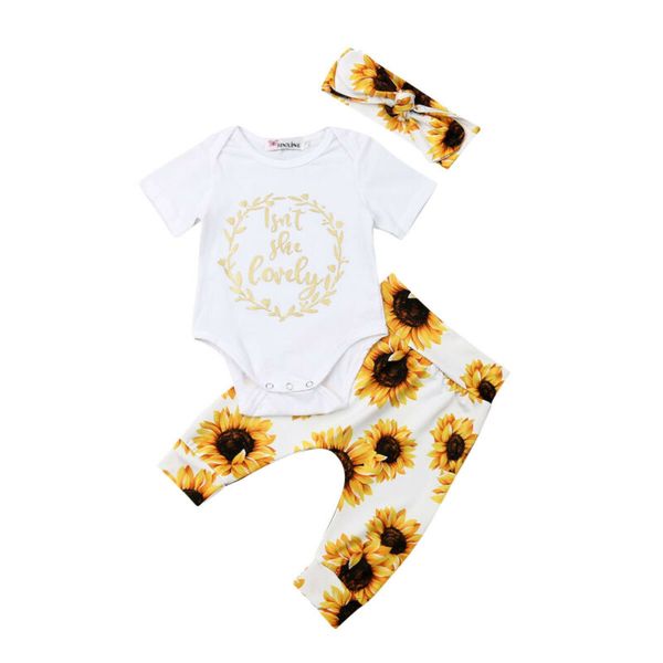 newborn kids baby girl outfits clothes romper bodysuit+sunflower pants sets, Pink;blue
newborn kids baby girl outfits clothes romper bodysuit+sunflower pants sets, Pink;blue