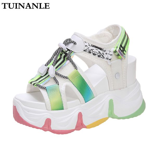 tuinanle platform sandals women muffin bottom 2020 chunky sandal super high heel rainbow sole summer beach shoes sandalias mujer t200529, Black
tuinanle platform sandals women muffin bottom 2020 chunky sandal super high heel rainbow sole summer beach shoes sandalias mujer t200529, Black