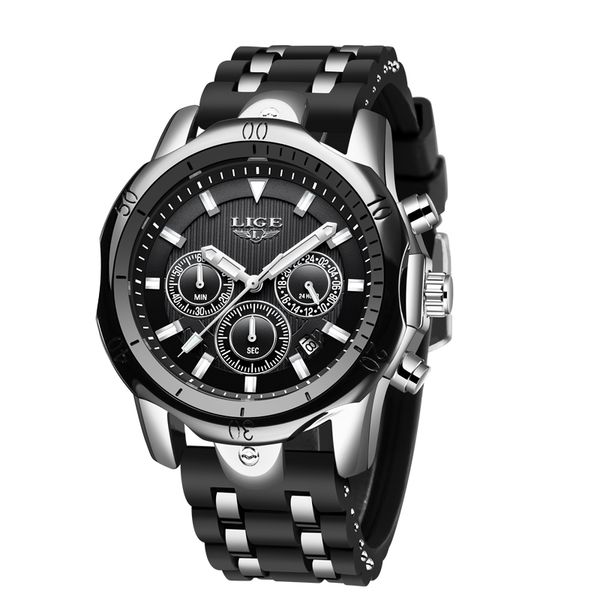 lige new mens watches men's sports watch men silicone waterproof clock analog quartz wristwatch+box, Slivery;brown
lige new mens watches men's sports watch men silicone waterproof clock analog quartz wristwatch+box, Slivery;brown