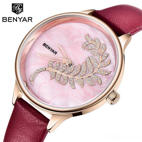dames horloges benyar luxury women wrist watch quartz red lady dress watches waterproof leather relog mujer 2019 horloge vrouw, Slivery;brown
dames horloges benyar luxury women wrist watch quartz red lady dress watches waterproof leather relog mujer 2019 horloge vrouw, Slivery;brown