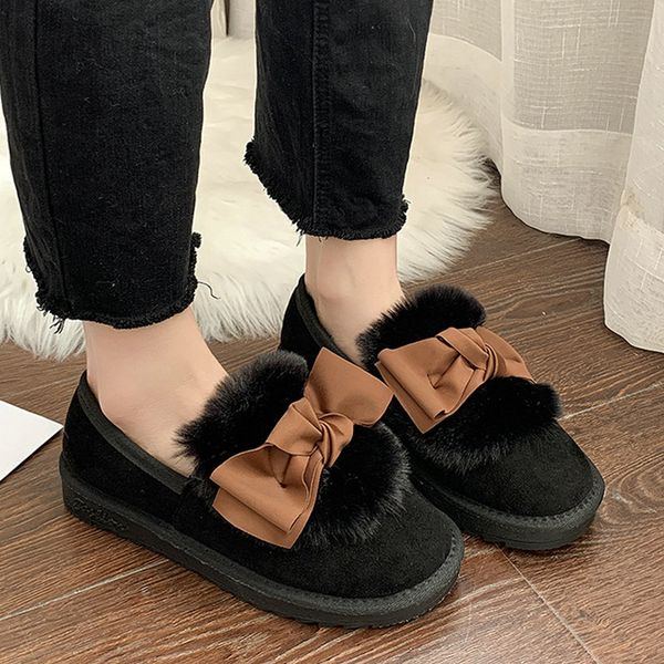 size 35-40 2019 new women warm fur flats winter daily lovely bow knot shoes woman flat heels female pretty round toes loafers, Black
size 35-40 2019 new women warm fur flats winter daily lovely bow knot shoes woman flat heels female pretty round toes loafers, Black