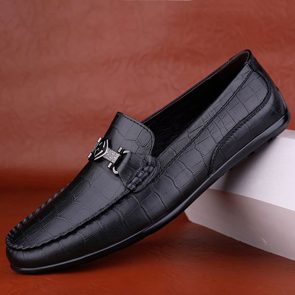 casual shoes men's 2020 new selling head leather bean shoes men's fashion indestructible driving 37-44, Black
casual shoes men's 2020 new selling head leather bean shoes men's fashion indestructible driving 37-44, Black