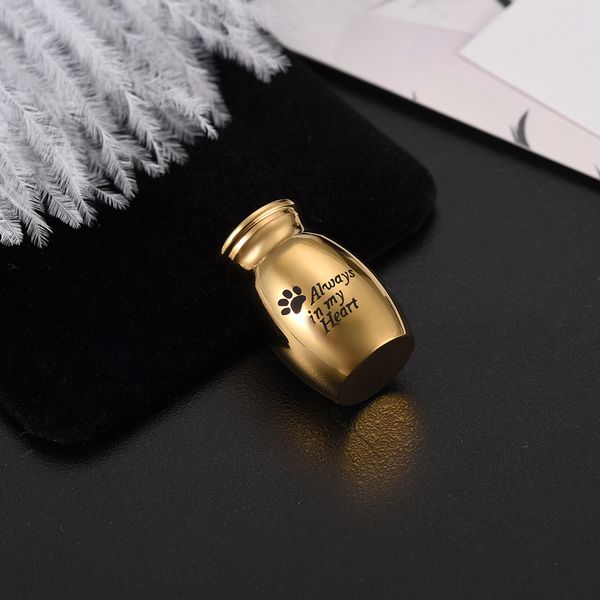 n015 always in my heart pet paws printed cremation urn hold loved dog/ cat ashes safe pet cremation jar ashes holder keepsake, Silver
n015 always in my heart pet paws printed cremation urn hold loved dog/ cat ashes safe pet cremation jar ashes holder keepsake, Silver