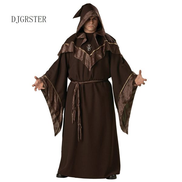 djgrster halloween costumes mens gothic wizard costume european religious men priest uniform fancy cosplay costumes, Black;red
djgrster halloween costumes mens gothic wizard costume european religious men priest uniform fancy cosplay costumes, Black;red