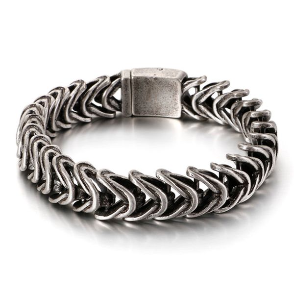 vintage black snake chain link браслет мужчины из нержавеющей стали панк байкер подвески металл тяжелое браслеты ювелирные изделия
vintage black snake chain link браслет мужчины из нержавеющей стали панк байкер подвески металл тяжелое браслеты ювелирные изделия