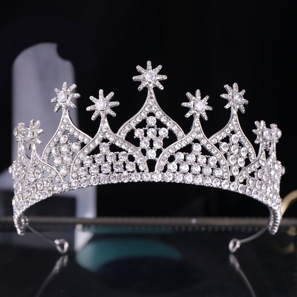 fashion crystal hair jewelry silver color flower tiaras and crowns queen princess hair bands for women wedding hair accessories, Golden;white
fashion crystal hair jewelry silver color flower tiaras and crowns queen princess hair bands for women wedding hair accessories, Golden;white