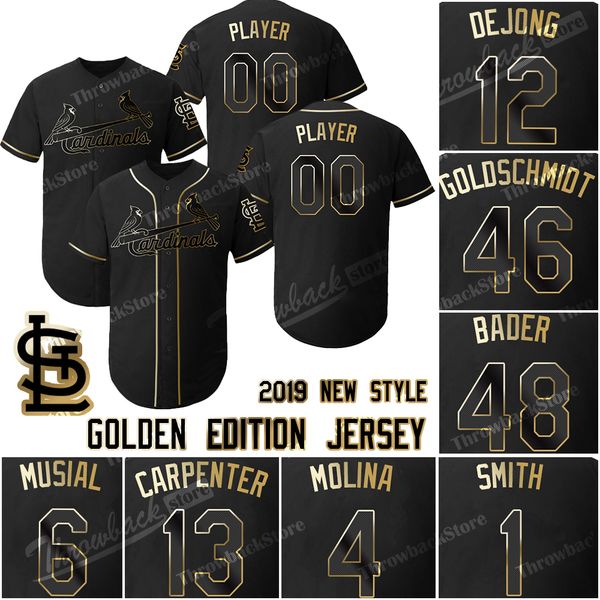 Cardinals Jersey Golden Edition Harrison Bader Paul Goldschmidt 4 Yadier Molina Adam Wainwright Custom Baseball Jerseys
Cardinals Jersey Golden Edition Harrison Bader Paul Goldschmidt 4 Yadier Molina Adam Wainwright Custom Baseball Jerseys