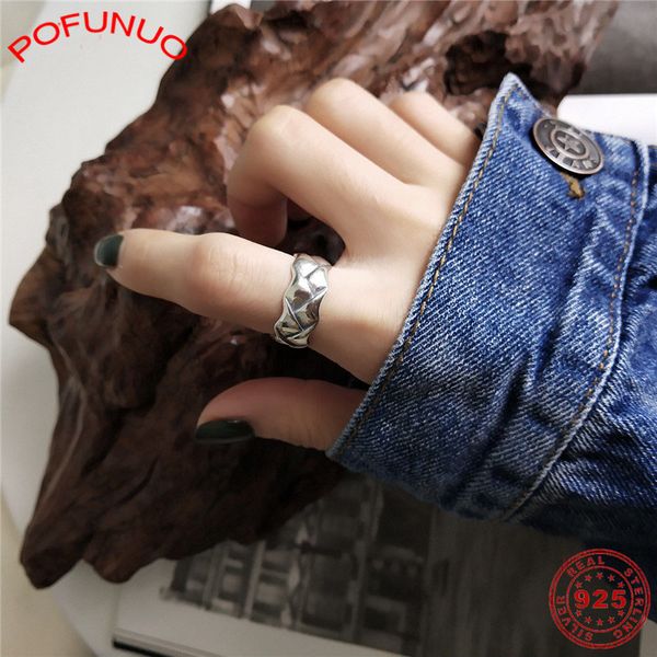 pofunuo minimalism women 925 sterling silver jewelry fashion rings vintage make old distress geometric weaving chic rings, Golden;silver
pofunuo minimalism women 925 sterling silver jewelry fashion rings vintage make old distress geometric weaving chic rings, Golden;silver