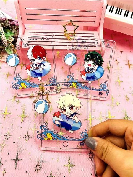 my hero academia keychain acrylic chain for pants womans key chain men pendant key ring jewelry midoriya izuku llaveros, Silver
my hero academia keychain acrylic chain for pants womans key chain men pendant key ring jewelry midoriya izuku llaveros, Silver