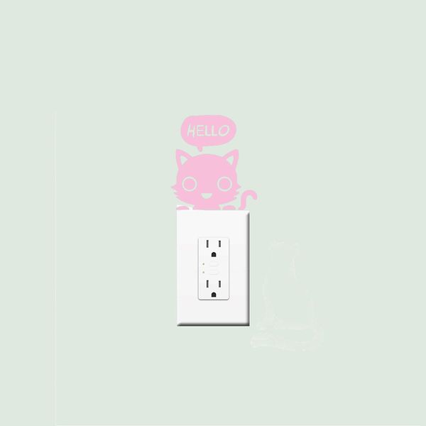 11*12cm cat say hello home decor light switch sticker art cute socket decoration pattern wall decals vinyl diy stickers lc1303
11*12cm cat say hello home decor light switch sticker art cute socket decoration pattern wall decals vinyl diy stickers lc1303