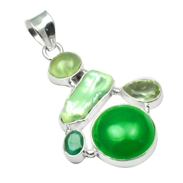 niaozaifei yunzaikan genuine green onyx + biwa pearl + green amethyst prehnite pendant 925 sterling silver, 46.9 mm, 2sp0152
niaozaifei yunzaikan genuine green onyx + biwa pearl + green amethyst prehnite pendant 925 sterling silver, 46.9 mm, 2sp0152