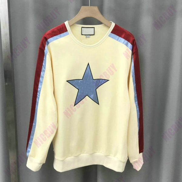 fashion designer luxury mens clothing striped sleeve patchwork star embroidery letter classic hoodies pullover casual cotton sweatshirt, Black
fashion designer luxury mens clothing striped sleeve patchwork star embroidery letter classic hoodies pullover casual cotton sweatshirt, Black