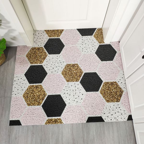 door mat entry carpet pvc wire loop floor mat ins golden geometry diy carpet soft high elasticity waterproof plastic rug
door mat entry carpet pvc wire loop floor mat ins golden geometry diy carpet soft high elasticity waterproof plastic rug