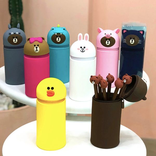 applicable to fashion cartoon q version bear silicone pen holder men and women retractable pen bag large capacity pencil case
applicable to fashion cartoon q version bear silicone pen holder men and women retractable pen bag large capacity pencil case