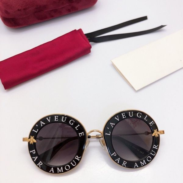 new 0113s l'aveugle par amour round sunglasses women metal gold black round sunglasses 0113 sun glasses women sunglasses uv protection, White;black 
new 0113s l'aveugle par amour round sunglasses women metal gold black round sunglasses 0113 sun glasses women sunglasses uv protection, White;black