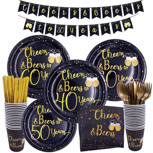 taoup gold birthday 30th 40th 50th 60th party tableware happy birthday party decorations tablecloth banners cutlery cups
taoup gold birthday 30th 40th 50th 60th party tableware happy birthday party decorations tablecloth banners cutlery cups