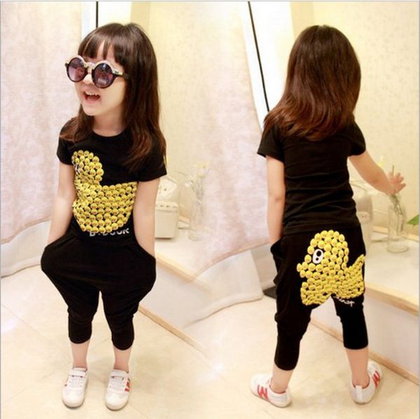 2018 boy and girl summer casual cartoon ducks suit short-sleeve+pant 2pcs per set, White
2018 boy and girl summer casual cartoon ducks suit short-sleeve+pant 2pcs per set, White