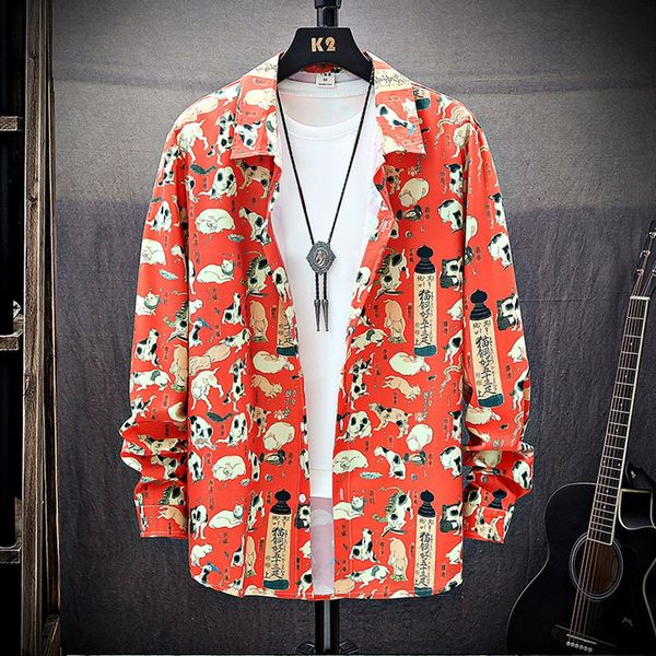 vetement femme 2019 men's camisas hombre slim fit new style leisure printed long sleeve shirt fashionable loose flower shirt, White;black
vetement femme 2019 men's camisas hombre slim fit new style leisure printed long sleeve shirt fashionable loose flower shirt, White;black