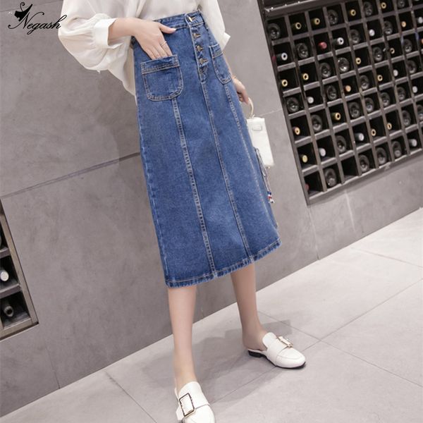 negash summer fashion high waist skirts womens pockets button denim side lace up 2018 new all-matched casual jeans skirt, Black
negash summer fashion high waist skirts womens pockets button denim side lace up 2018 new all-matched casual jeans skirt, Black
