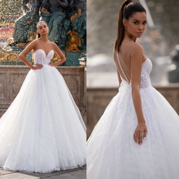 white millanova ball gown wedding dresses jewel neck short sleeve tulle sequins applique wedding gowns sweep train robe de mariée
white millanova ball gown wedding dresses jewel neck short sleeve tulle sequins applique wedding gowns sweep train robe de mariée