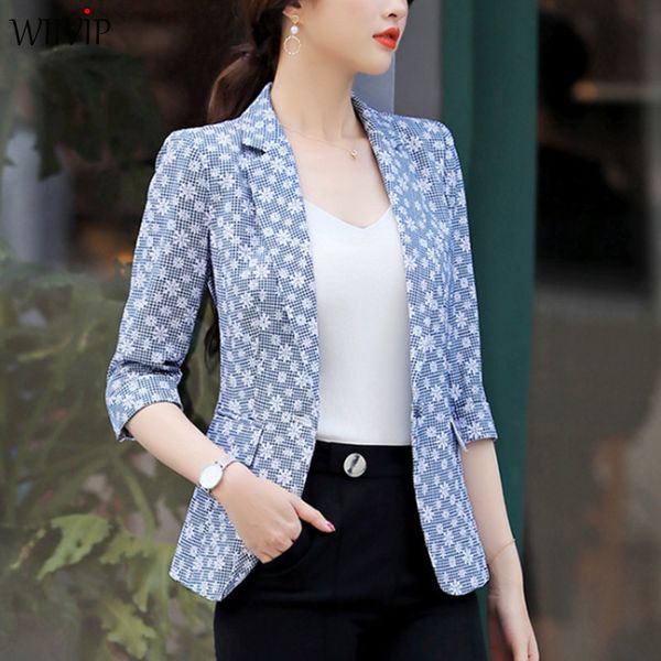 new woman fashion 3/4 sleeve notched spring summer print floral slim blazer coat female cotton blends ol blazer outerwear 9928, White;black
new woman fashion 3/4 sleeve notched spring summer print floral slim blazer coat female cotton blends ol blazer outerwear 9928, White;black