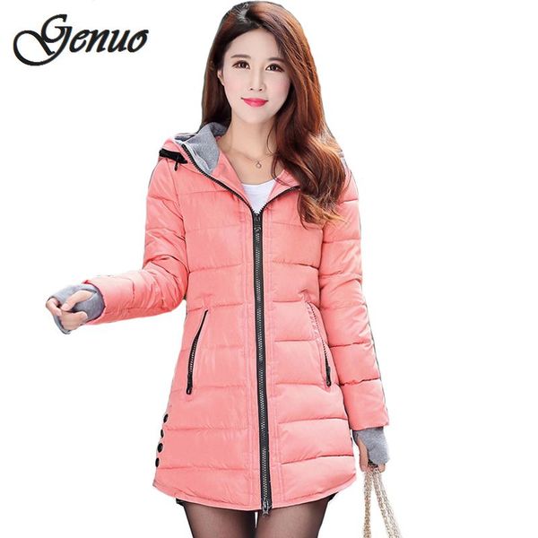 women winter hooded warm coat plus size candy color cotton padded jacket female long parka womens, Black
women winter hooded warm coat plus size candy color cotton padded jacket female long parka womens, Black