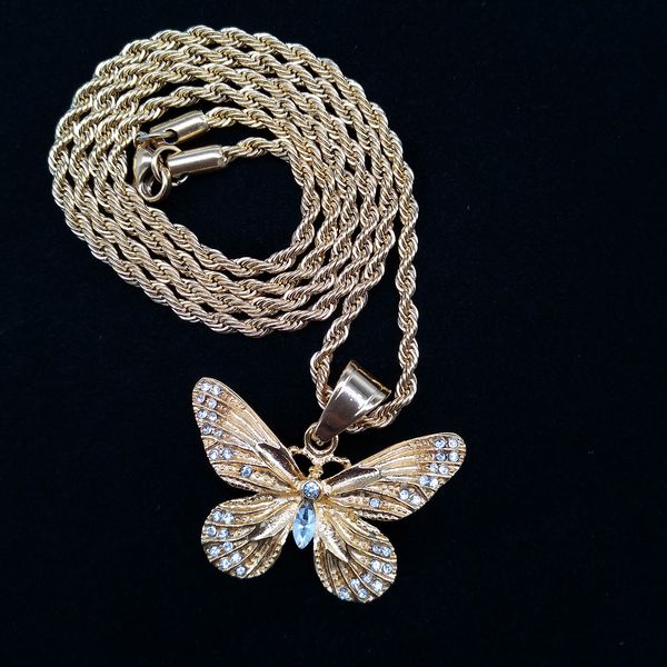 new fashion hip hop bling diamond mens gold & silver butterfly pendant chain necklace stainless steel cuban rapper chains jewelry for sale
new fashion hip hop bling diamond mens gold & silver butterfly pendant chain necklace stainless steel cuban rapper chains jewelry for sale