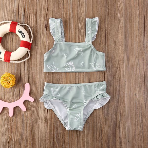 2020 summer swimsuit 2pcs set kids baby girls ruffle bikini set swimwear swimsuit shell print bathing suit, White
2020 summer swimsuit 2pcs set kids baby girls ruffle bikini set swimwear swimsuit shell print bathing suit, White