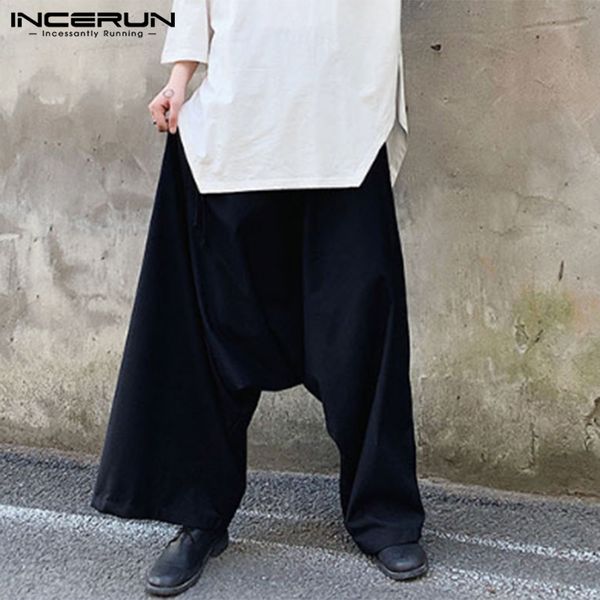 men's pants 2021 men casual baggy solid fashion joggers wide leg drop-crotch trousers streetwear harem incerun plus size 7, Black
men's pants 2021 men casual baggy solid fashion joggers wide leg drop-crotch trousers streetwear harem incerun plus size 7, Black