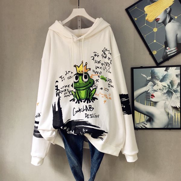 2019 осень зима нового прибытия капюшона drawstring толстовка сыпучего frog печать hip hop wild толстовка плюс размер бесплатная доставка, Black
2019 осень зима нового прибытия капюшона drawstring толстовка сыпучего frog печать hip hop wild толстовка плюс размер бесплатная доставка, Black