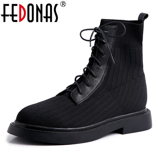 fedonas autumn winter keep warm women knitting ankle boots 2020 classic short socks boots cross-tied casual basic shoes woman, Black
fedonas autumn winter keep warm women knitting ankle boots 2020 classic short socks boots cross-tied casual basic shoes woman, Black