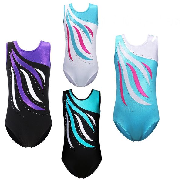 baohulu 3-14 years girls sleeveless shiny diamond gymnastics leotard one-piece swimsuit blue black white child kids dance wear, Black;red
baohulu 3-14 years girls sleeveless shiny diamond gymnastics leotard one-piece swimsuit blue black white child kids dance wear, Black;red