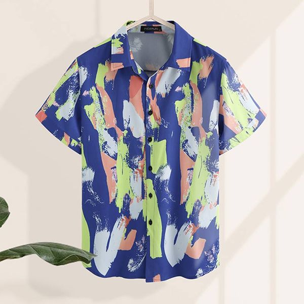 incerun summer printing men shirt 2020 short sleeve casual high street turn-down collar fashion mens hawaiian shirts beach, White;black
incerun summer printing men shirt 2020 short sleeve casual high street turn-down collar fashion mens hawaiian shirts beach, White;black