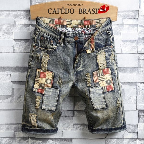 spring new designer men jeans classic slim fit denim skinny jeans men's casual keen length high street hole patch pants o8r2, Blue
spring new designer men jeans classic slim fit denim skinny jeans men's casual keen length high street hole patch pants o8r2, Blue