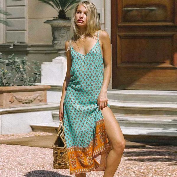 boho inspired strappy long boho dress floral print casual tuni summer dress 2020 slit sides rayon women slip beach, Black;gray
boho inspired strappy long boho dress floral print casual tuni summer dress 2020 slit sides rayon women slip beach, Black;gray