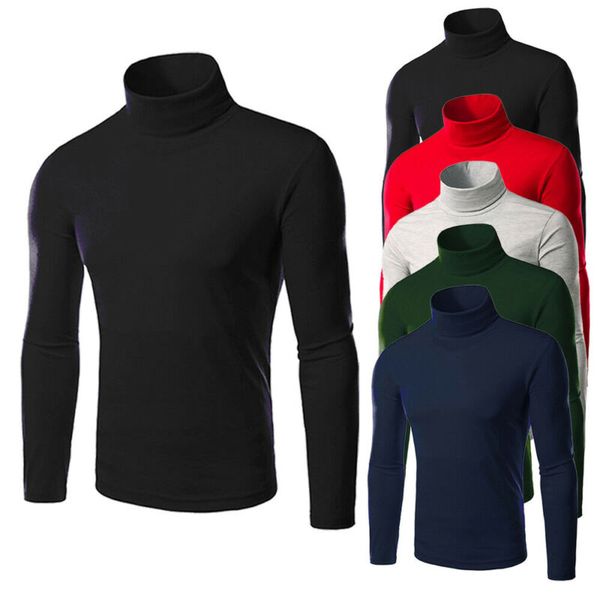 fashion men's thermal solid high collar turtleneck pullover long sleeve sweater pullover stretch shirts, White;black
fashion men's thermal solid high collar turtleneck pullover long sleeve sweater pullover stretch shirts, White;black