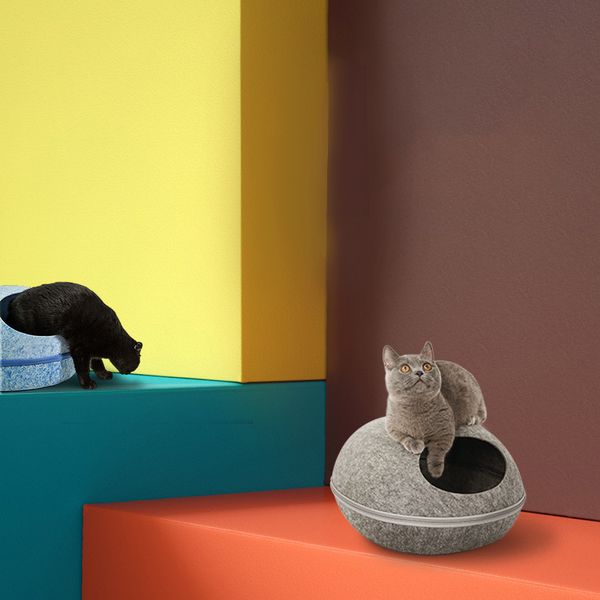 eggshell felt cat nest pet nest round to form a kitten can be removed to wash general cotton cat bed house
eggshell felt cat nest pet nest round to form a kitten can be removed to wash general cotton cat bed house
