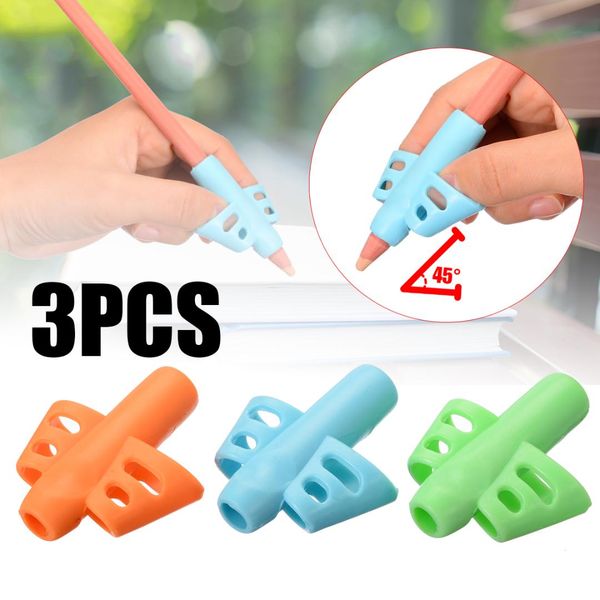3pcs pencil grip silicone material writing aid grip kids scientific pencil holder writing aid posture correction tool, Black;red
3pcs pencil grip silicone material writing aid grip kids scientific pencil holder writing aid posture correction tool, Black;red