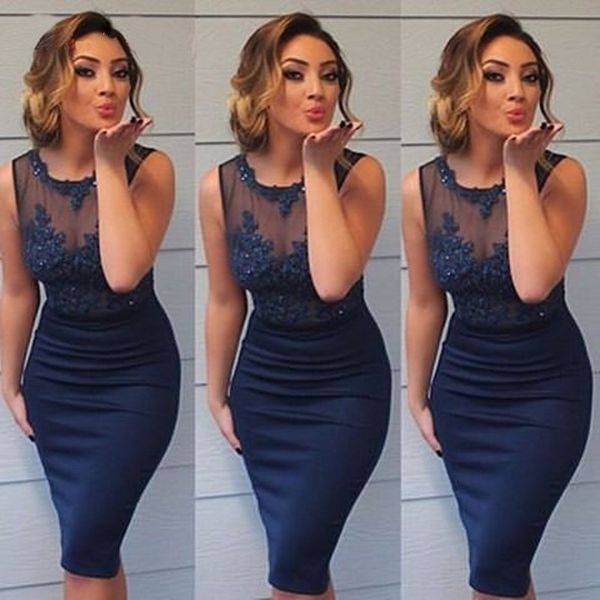 short length navy blue mother of the bride dresses sheath knee length sleevless formal party gowns wedding guest dress sale, Black;red
short length navy blue mother of the bride dresses sheath knee length sleevless formal party gowns wedding guest dress sale, Black;red