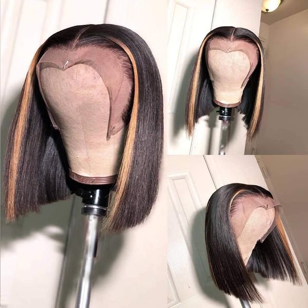 paff short highlight full lace wigs with baby hair straight brazilian remy hair wigs bob human hair wigs pre plucked, Black;brown
paff short highlight full lace wigs with baby hair straight brazilian remy hair wigs bob human hair wigs pre plucked, Black;brown