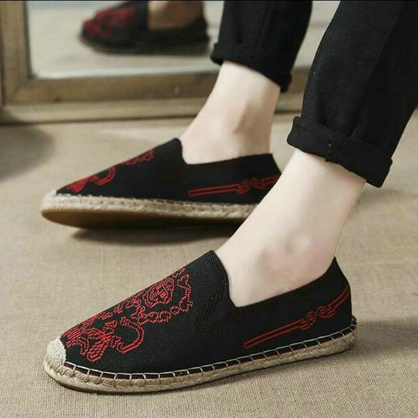 canvas men casual shoes linen flat heels male espadrille fisherman shoes boys flats plimsolls boat drving lf-34, Black
canvas men casual shoes linen flat heels male espadrille fisherman shoes boys flats plimsolls boat drving lf-34, Black