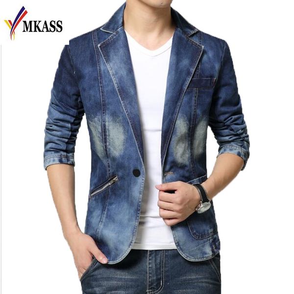 mkass new jeans blazer men cotton cowboy jacket denim jacket men blazer suits for jaqueta brand-clothing fashion m-4xl hot, White;black
mkass new jeans blazer men cotton cowboy jacket denim jacket men blazer suits for jaqueta brand-clothing fashion m-4xl hot, White;black