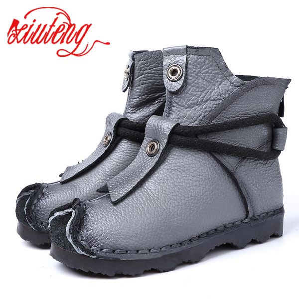 xiuteng new genuine leather ankle boots fashion women's boots new short boot winter purple gray flats women, Black
xiuteng new genuine leather ankle boots fashion women's boots new short boot winter purple gray flats women, Black