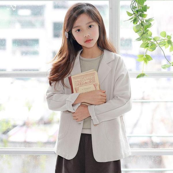 kids blazers autumn spring girls casual suit jackets clothing single breast button solid color long casual children clothes, Blue
kids blazers autumn spring girls casual suit jackets clothing single breast button solid color long casual children clothes, Blue