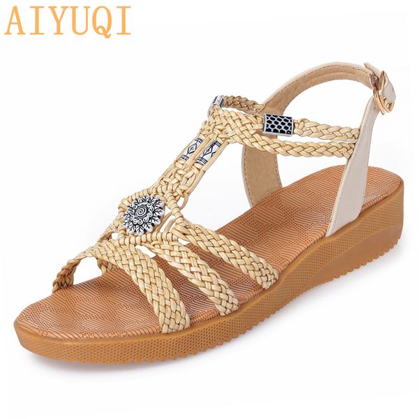 aiyuqi women sandals wedge 2020 new summer rome woman sandals large size casual comfortable shoes flat women sandal, Black
aiyuqi women sandals wedge 2020 new summer rome woman sandals large size casual comfortable shoes flat women sandal, Black