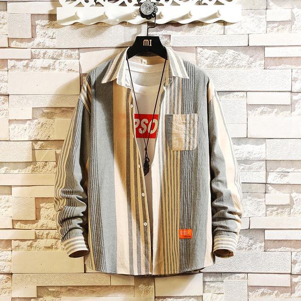 shirt men patchwork leisure loose oversize simple korean style retro harajuku vintage shirt mens long sleeve men clothing xxxxxl, White;black
shirt men patchwork leisure loose oversize simple korean style retro harajuku vintage shirt mens long sleeve men clothing xxxxxl, White;black
