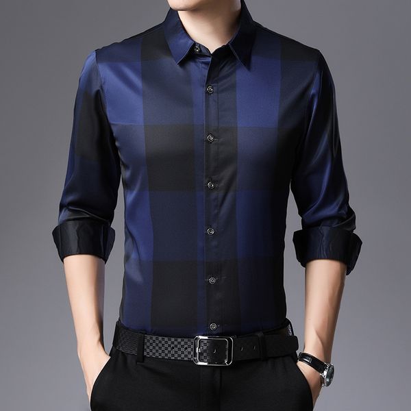 2020 spring autumn new fashion plaid slim fit long-sleeve shirt youth trend smart casual men's shirt men streetwear size -4xl, White;black
2020 spring autumn new fashion plaid slim fit long-sleeve shirt youth trend smart casual men's shirt men streetwear size -4xl, White;black